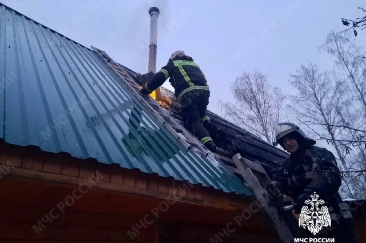    В Тверской области пожарные не допустили распространения огня в бане