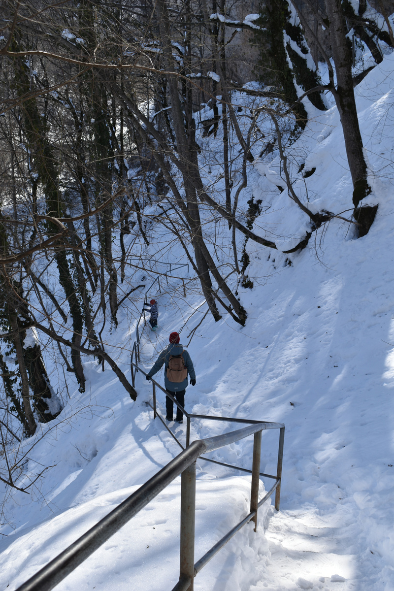 Удобно идти даже в снежную погоду