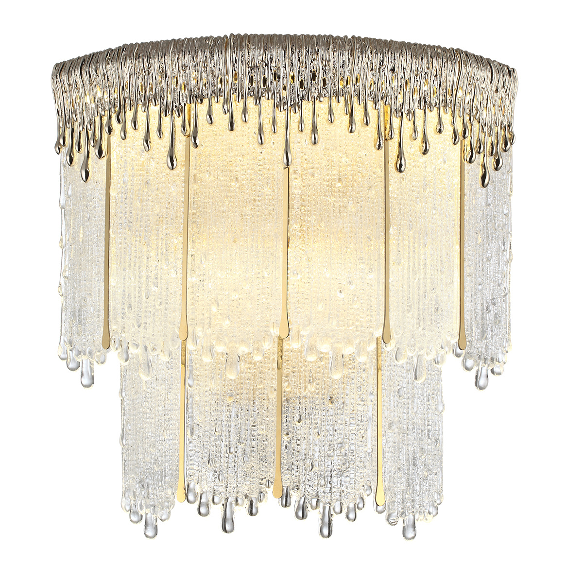 Необычный дизайн рассеивателей линии Cleo напоминает стекающие капли воды, застывшие у самого края.