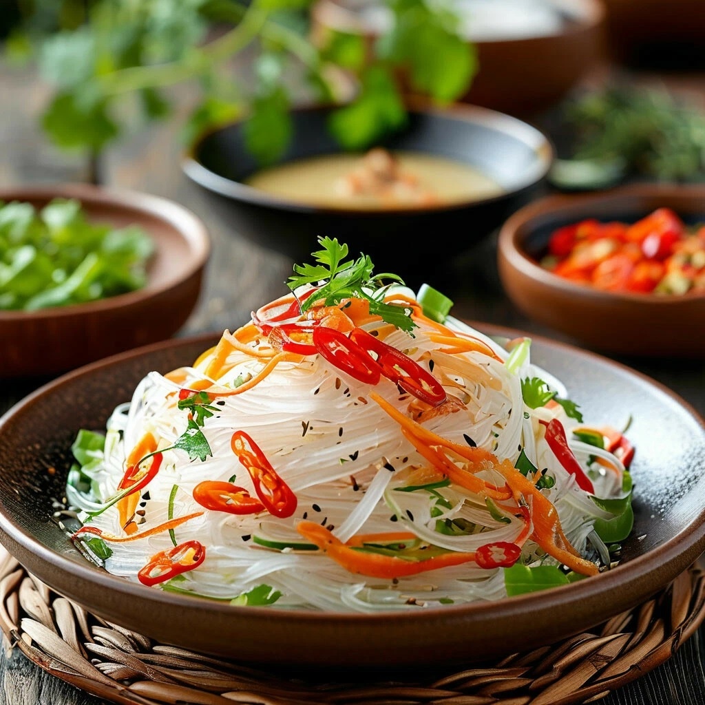 Фунчоза - вариант подачи