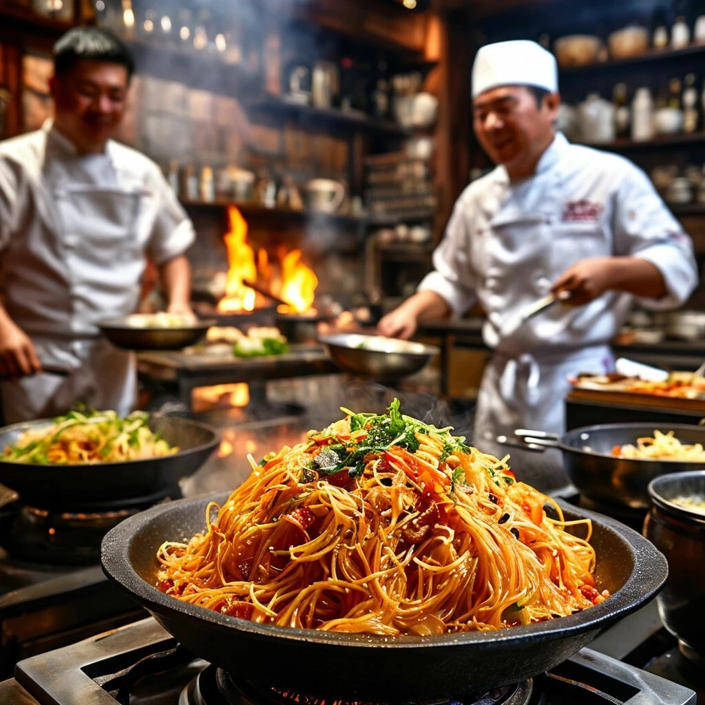 На азиатской кухне