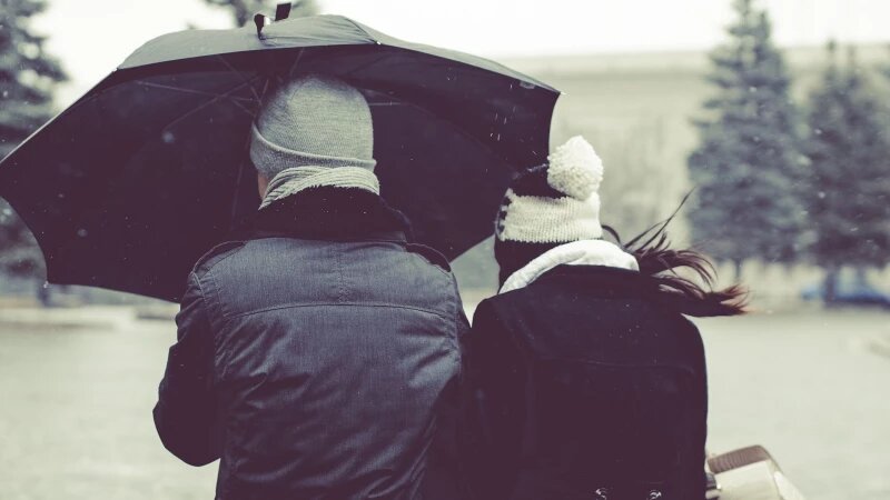     Пара. Мокрый снег. CC0.