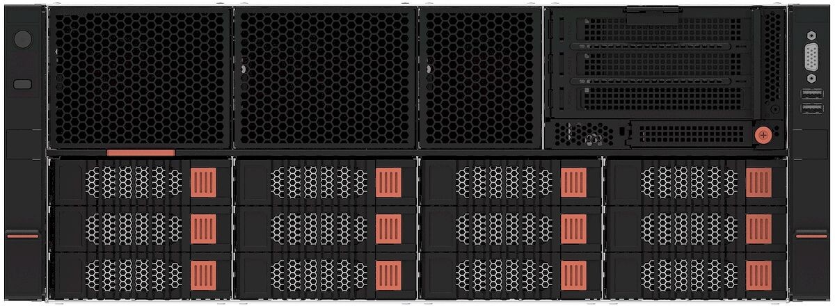 Сервер YADRO G4208P G3 вид спереди