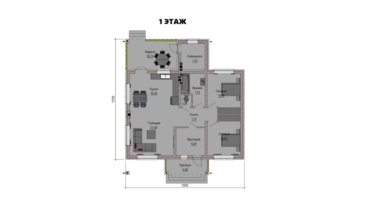 планировка этажа