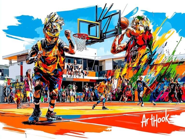    Роспись спортплощадок: как мотивационное искусство меняет уличный спорт и вдохновляет на активную жизнь Art-Hook.Ru