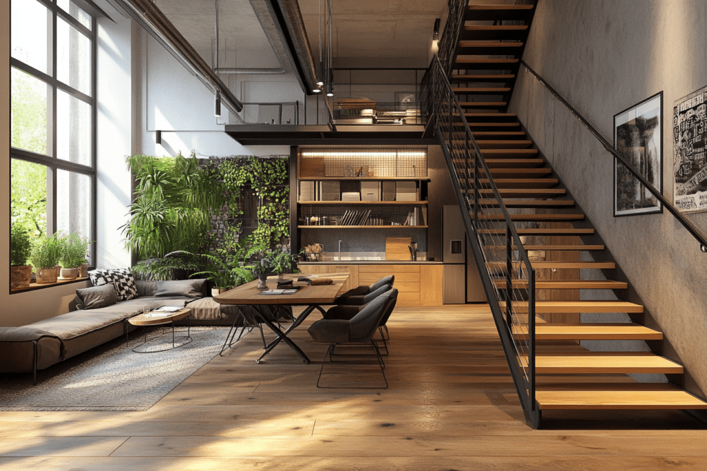    Лестницы на металлокаркасе с дубовыми ступенями: сочетание стиля, прочности и уникальности для вашего дома от компании ЗМК-Зенит в Уфе! ZMK-ZENIT