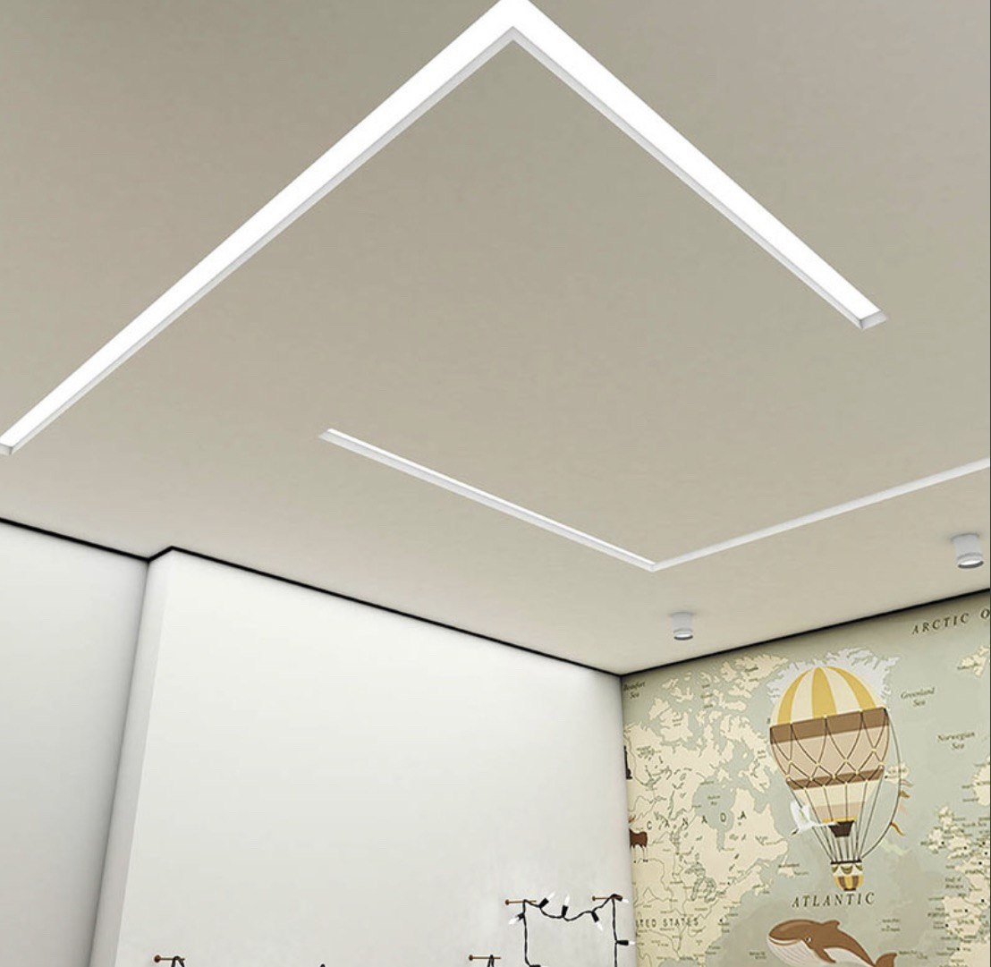 Теневой профиль EURO KRAAB, световые линии и накладные светильники