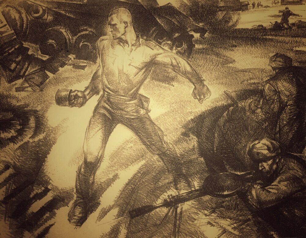 Луценко Анатолий Павлович «Подвиг Широнинцев». 1975 г.