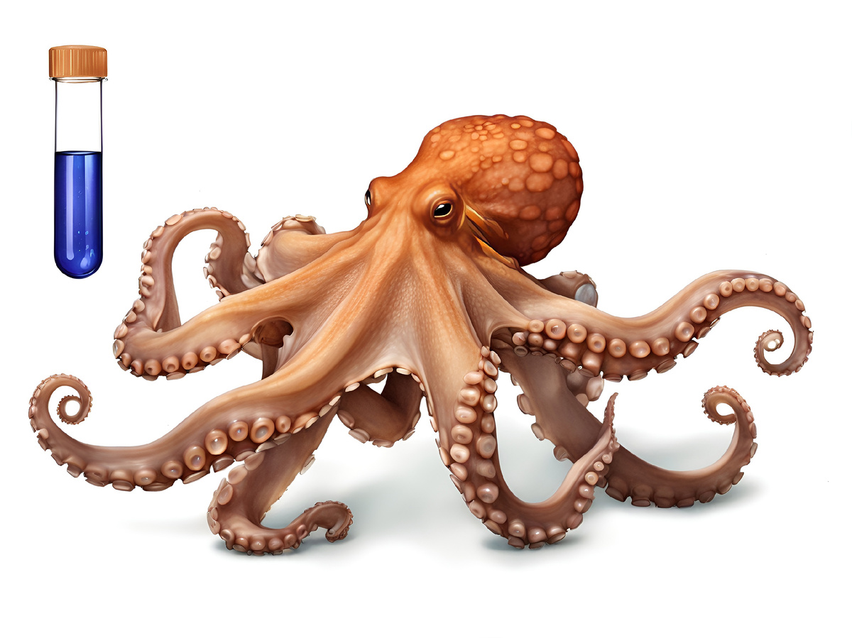 У осьминогов голубая кровь. 