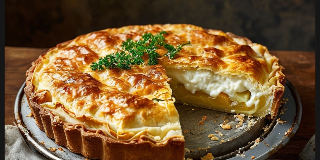 Рецепт очень вкусного пирога из картофеля.