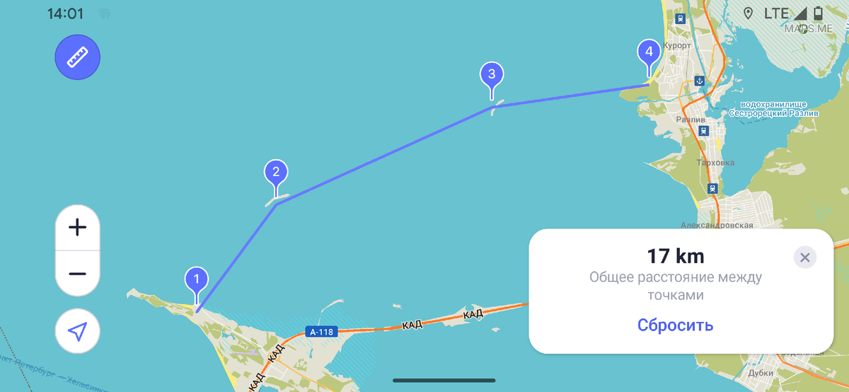 Наш первоначальный маршрут