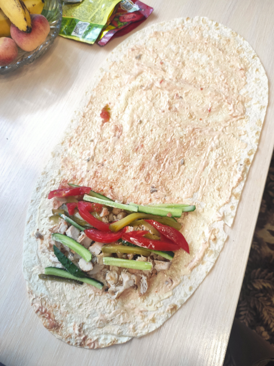 Пример нарезки овощей