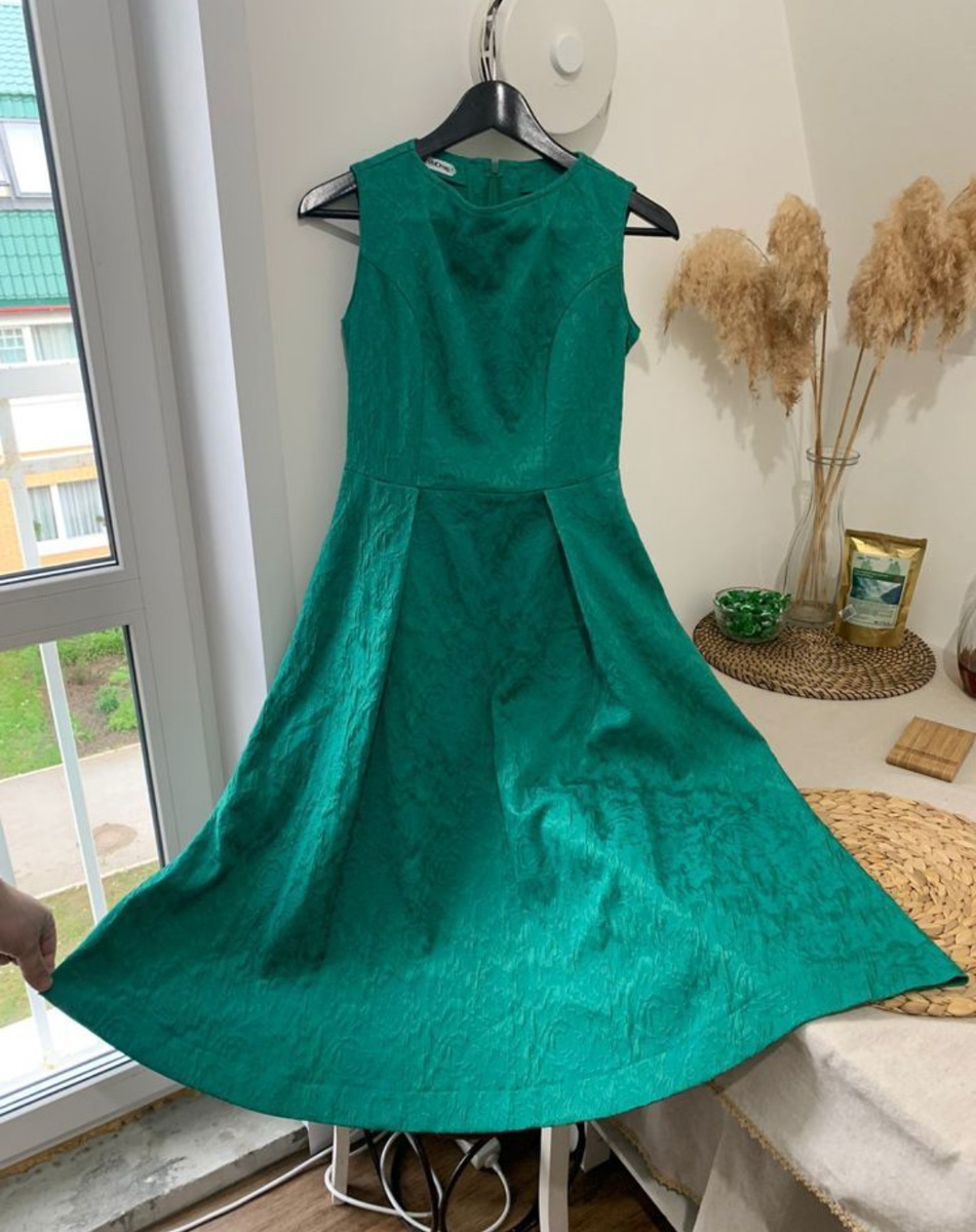 Одни из моих первых изделий: платье жаккард