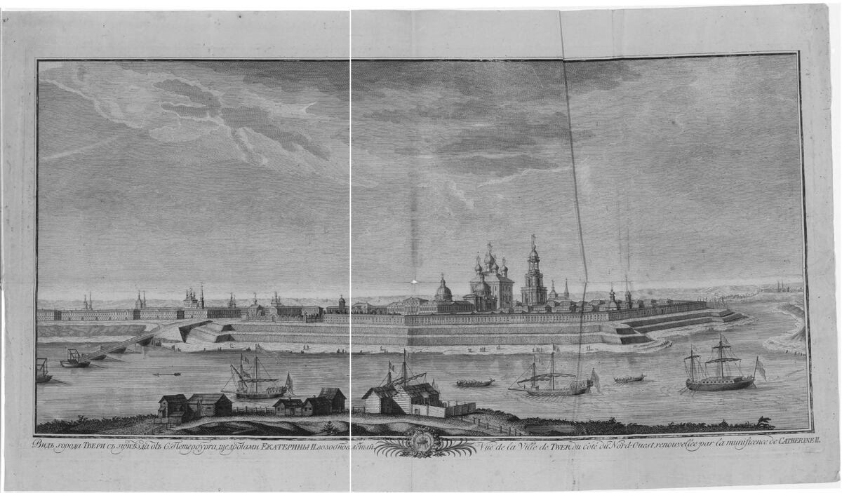 Картина с панорамой Твери.