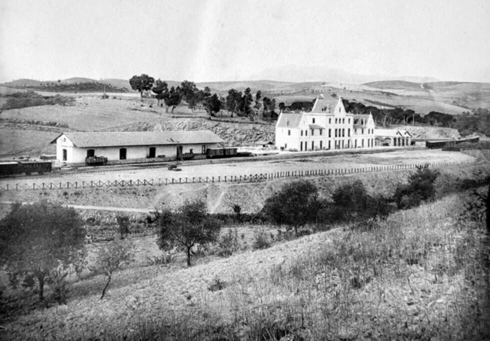 Ж/д станция в Миранделе в начале 20 века