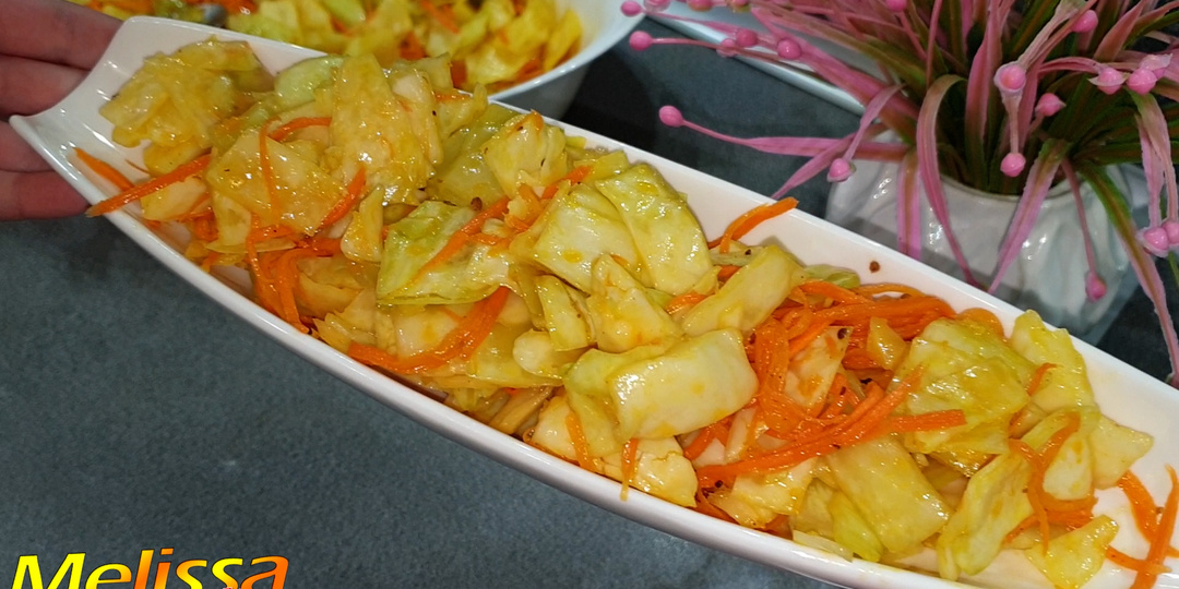 Кочан капусты и морковка! Обалденная капуста по- корейски -рецепт.