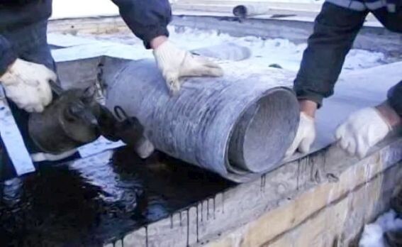 Гидроизоляция цоколя рубероидом