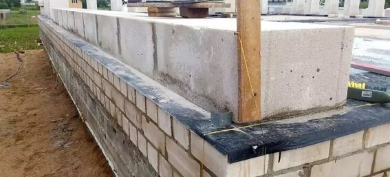 Гидроизоляция газоблочной стены