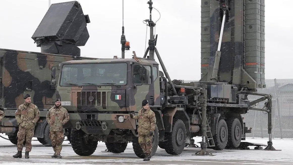 Итальянская батарея SAMP/T в Литве. Министерство обороны Литвы/