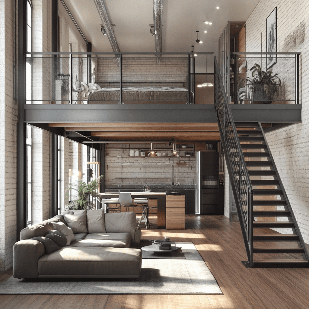    Антресольный этаж в стиле лофт: создайте уникальное пространство с навесами от ЗМК «Зенит» в Уфе! ZMK-ZENIT