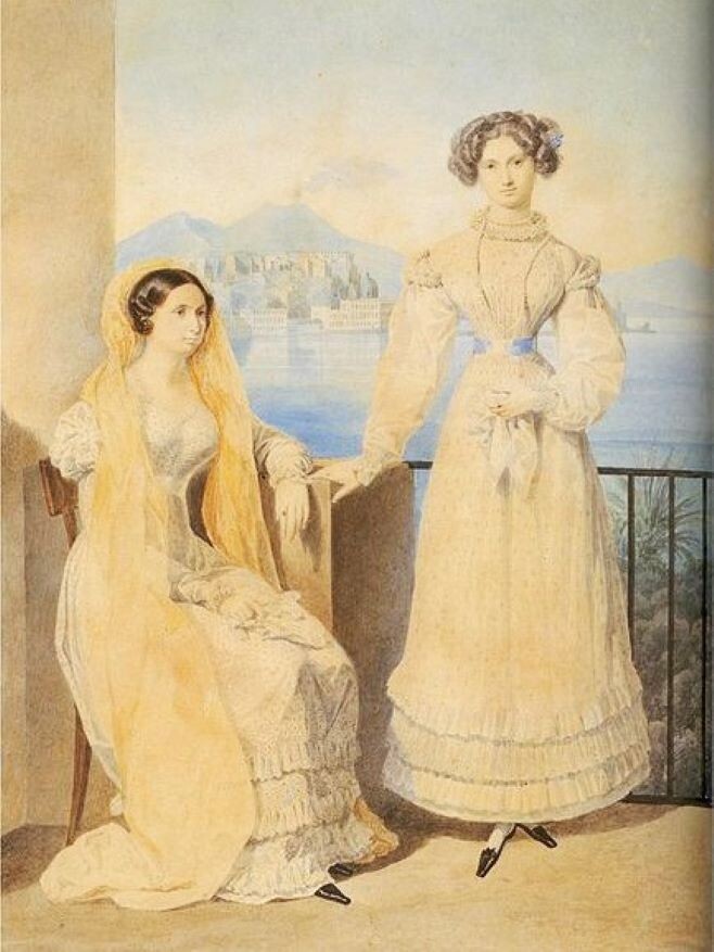 Долли с сестрой Екатериной