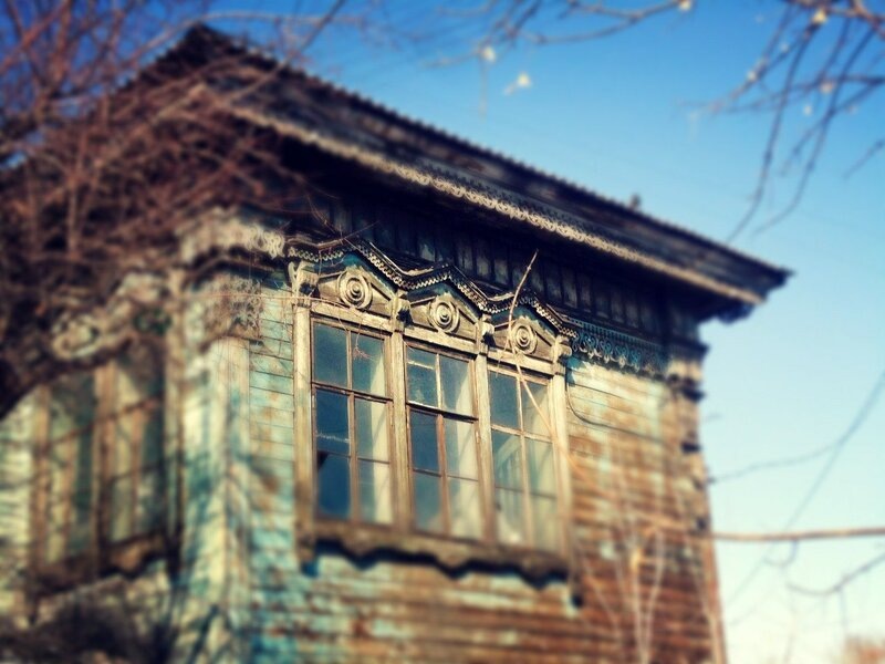 на улице Бабушкина - в допожарную эпоху... сейчас этот дом выглядит несколько иначе