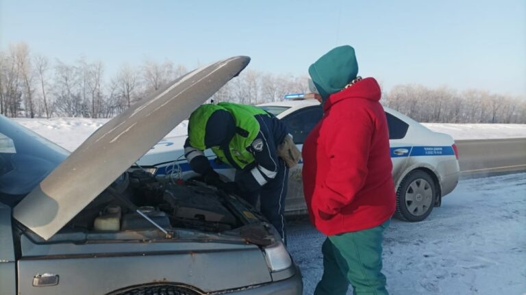    Заглох мотор. Под Сорочинском в мороз полицейские помогли автоледи Белов Михаил Александрович