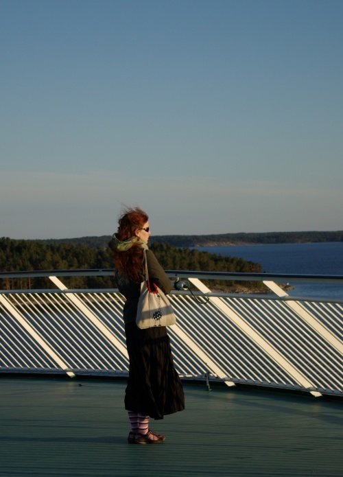 автор канала плывёт из Турку в Стокгольм