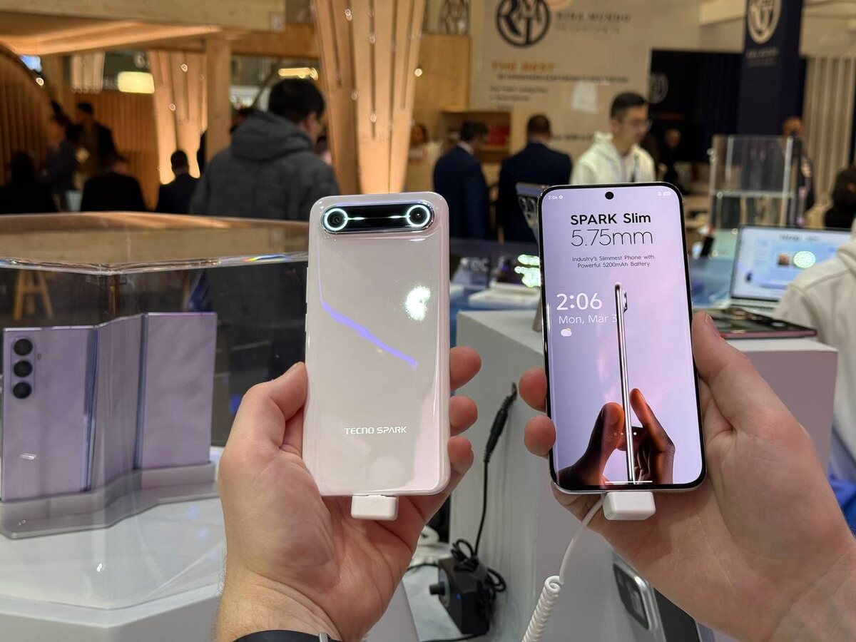    Стенд TECNO на MWC 2025: очень тонкий смартфон, множество новых технологий и гаджетов