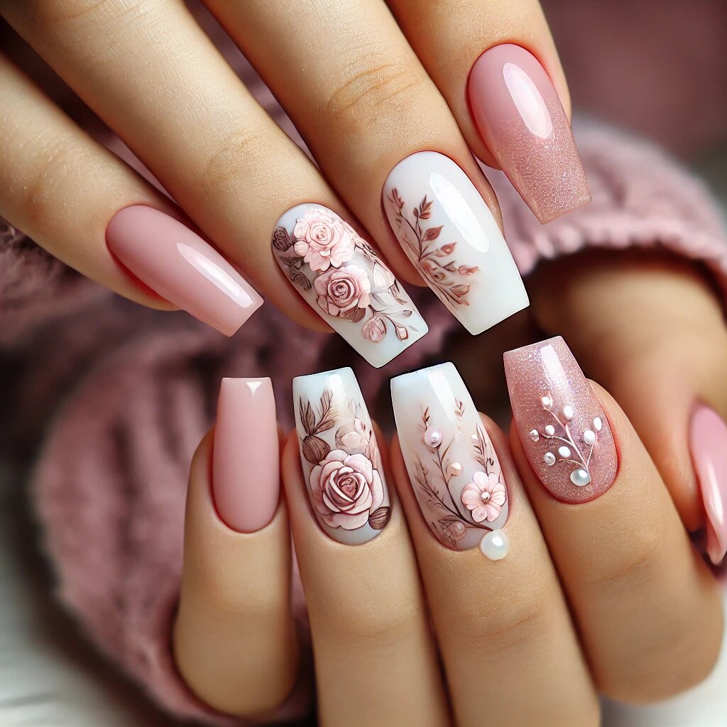 Классика в розово-белых оттенках