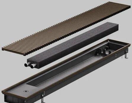 Водяной внутрипольный конвектор