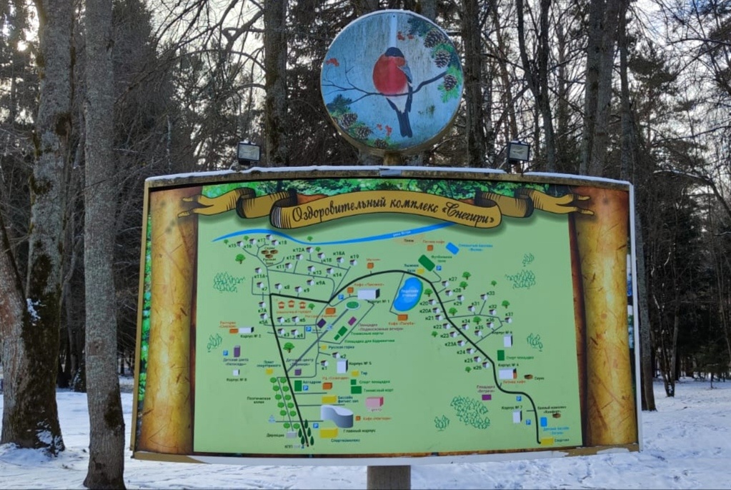 Карта территории ОЗК "Снегири". ©ElenKa, 2025