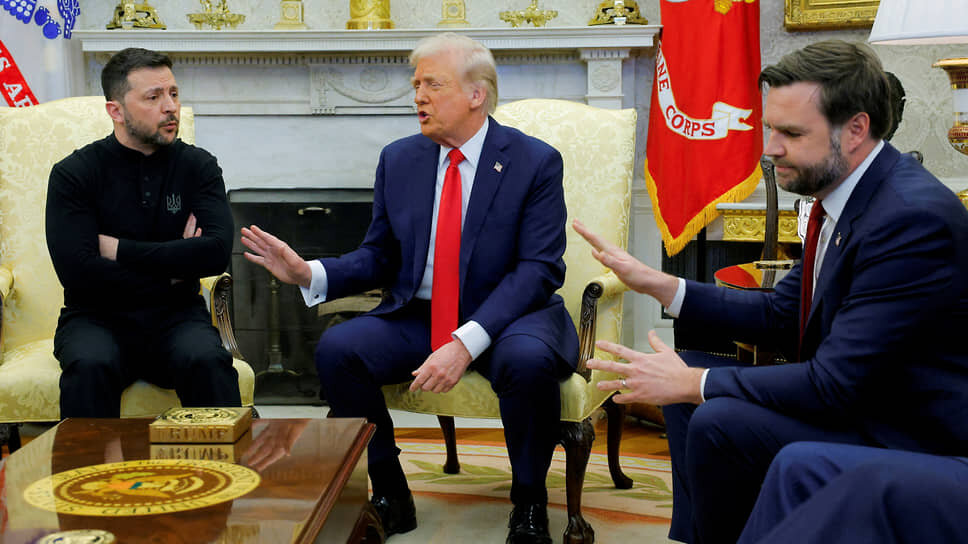 Слева направо: президент Украины Владимир Зеленский, президент США Дональд Трамп и советник по национальной безопасности президента США Майк Уолц .📷Фото: Brian Snyder / Reuters