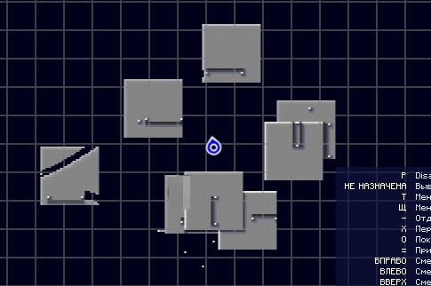 Это 8 островов, синяя галочка это я, белые точки это путевые узлы из Мтр, и серые полоски платформы чтобы можно было сесть в поезд.