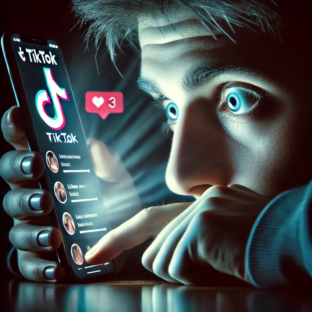 "Залипает" в TikTok. 📲😵