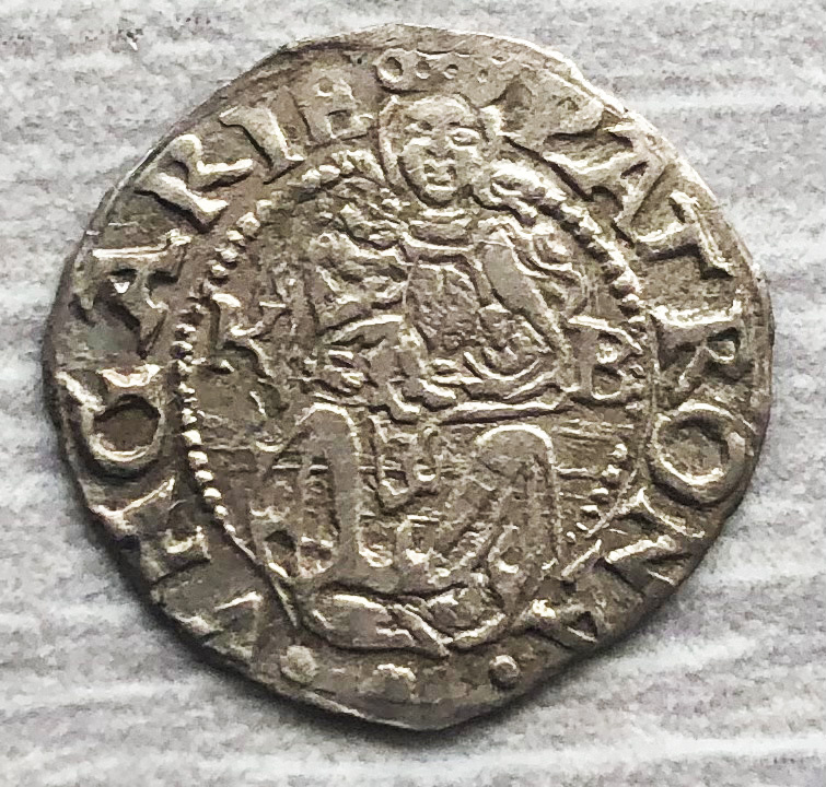 Венгрия 1 денар 1557. Фото автора. 