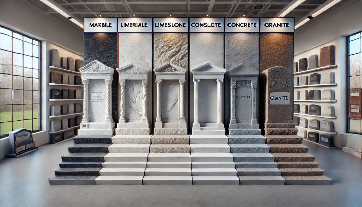 Разные материалы памятников