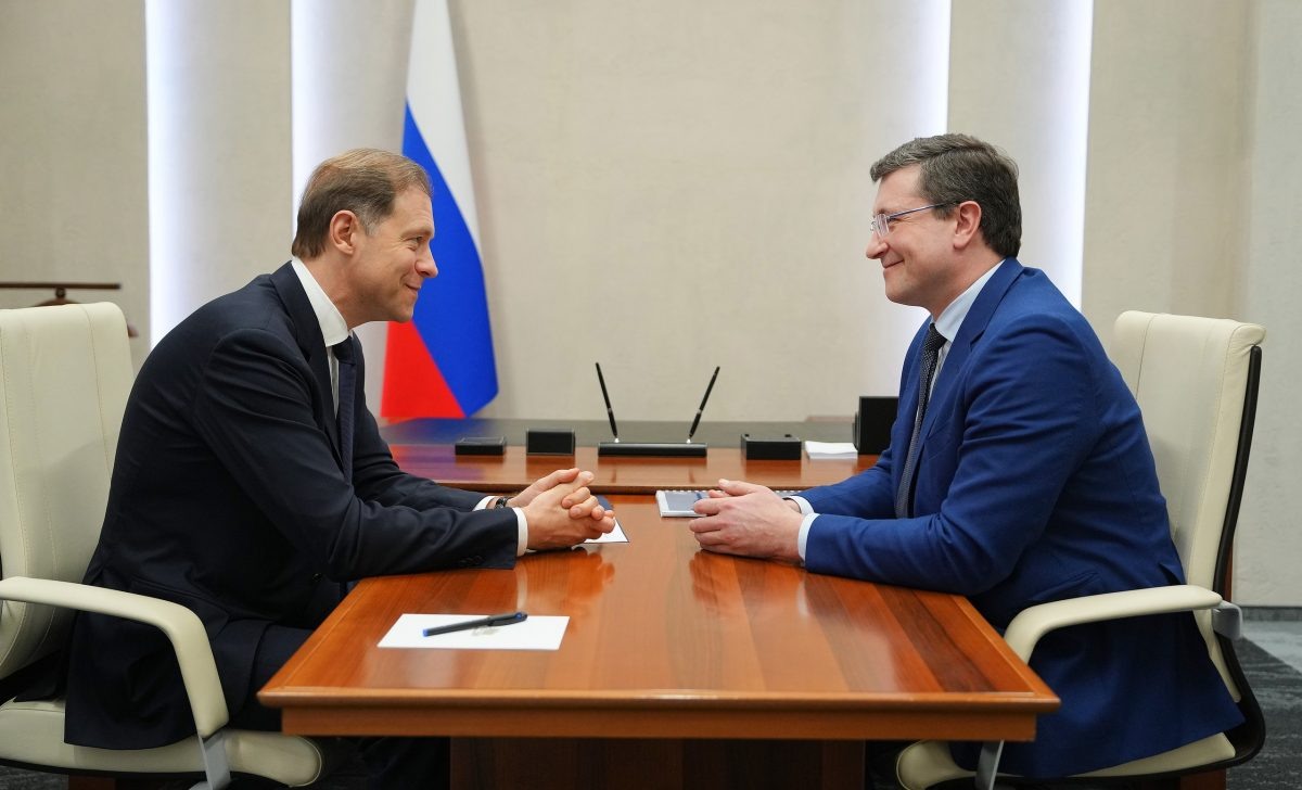    Денис Мантуров и Глеб Никитин обсудили реализацию в Нижегородской области нацпроектов технологического лидерства