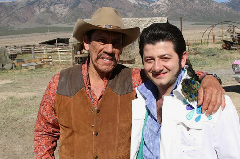 Кадр со съемок фильма "Билет на Vegas"