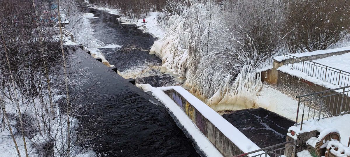 Вид с моста #плотина, #дамба, #Ленинградскаяобласть