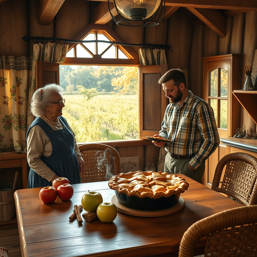 Яблочный пирог. Создано ИИ