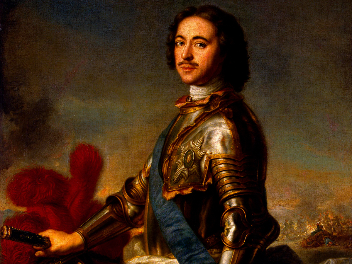 Портрет Петра I (художник Жан-Марк Натье, 1717 год).