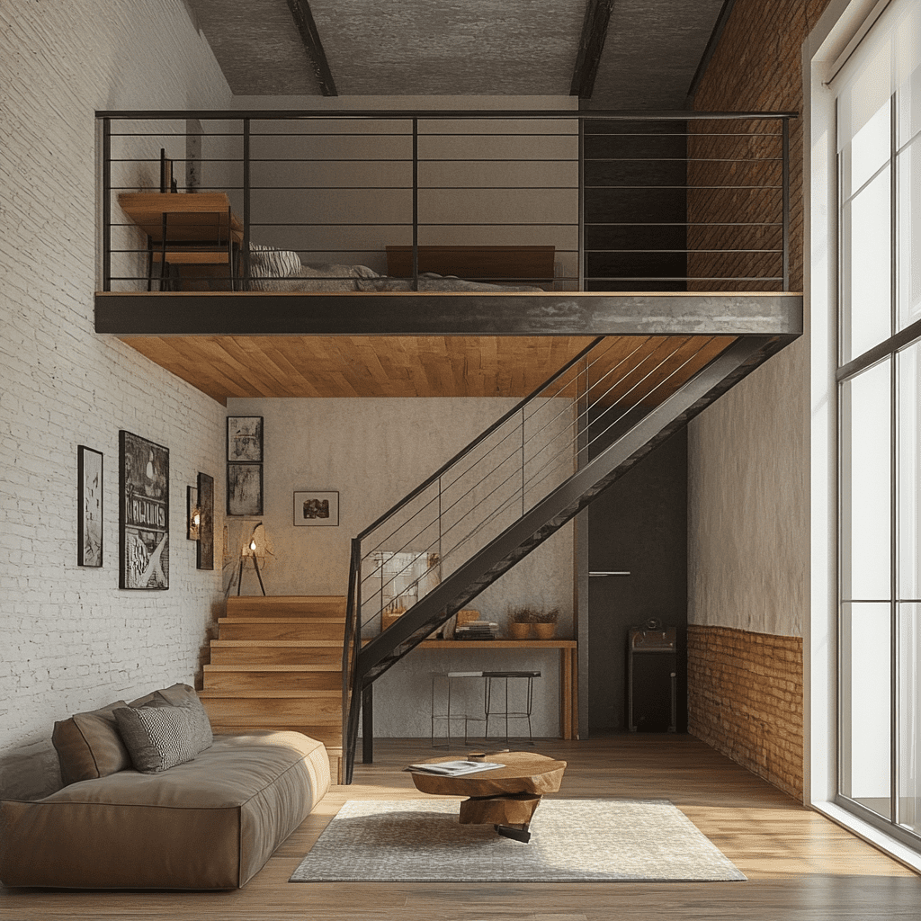    Создайте идеальный антресольный этаж в стиле лофт с ZMK-Zenit: сочетание железа и дуба для вашего уюта в Уфе и окрестностях! ZMK-ZENIT