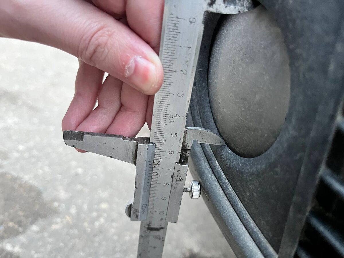 Замер посадочного отверстия ПТФ Audi A6 C5