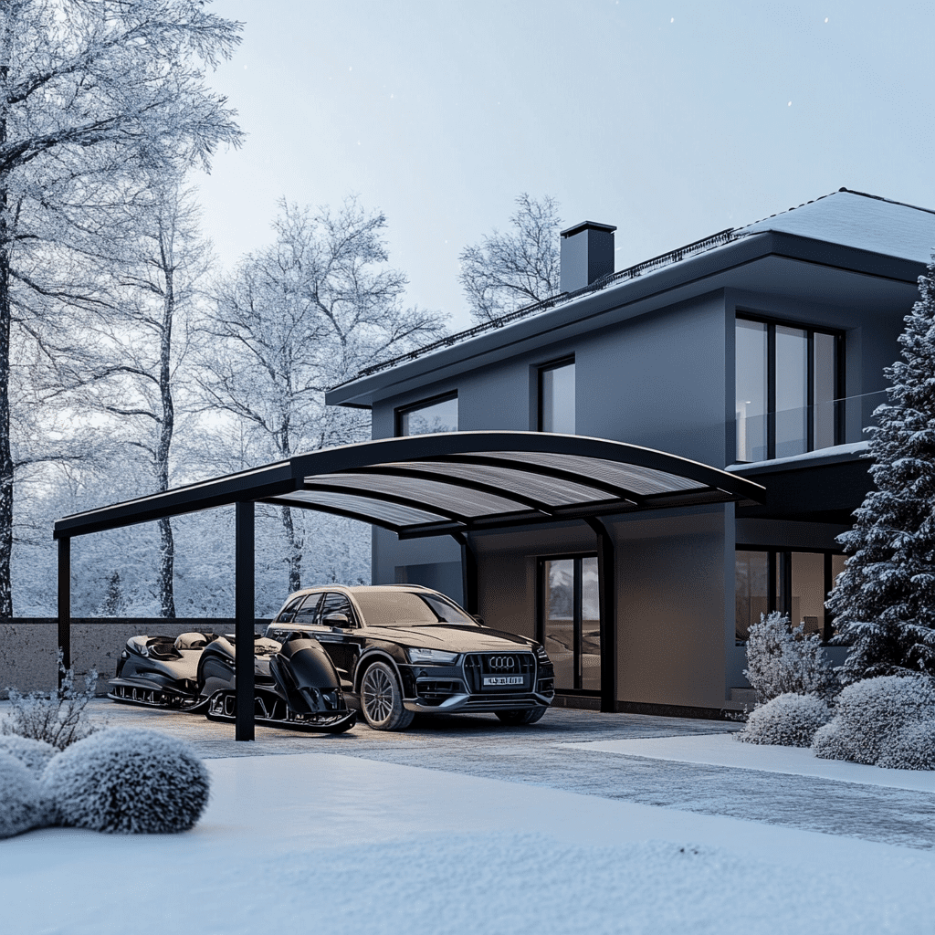    Поликарбонатные навесы от ZMK-Zenit: идеальное сочетание безопасности, прочности и стиля в Уфе! ZMK-ZENIT