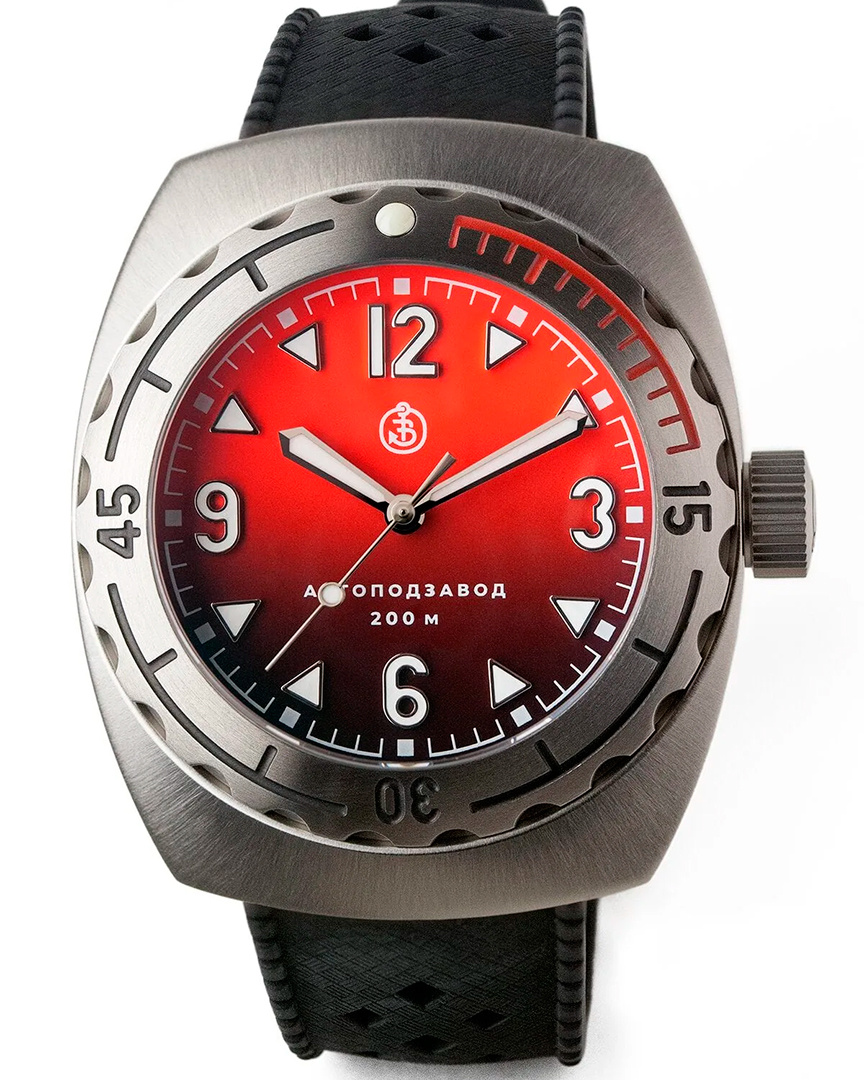 Часы Буялов Дизайн A67 Титан красный