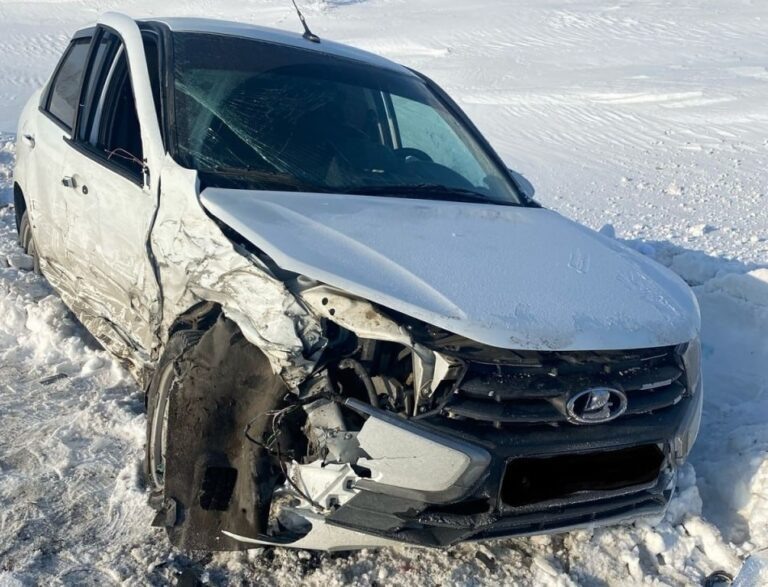    Вылетел на «встречку». В Оренбуржье в ДТП пострадал водитель «Лады Гранты» из Татарстана Кристина Просвиркина