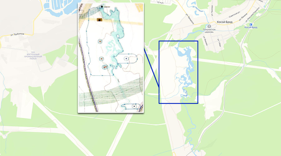 Водозаборные скважины будут располагаться недалеко от того места, откуда сейчас идёт водозабор из реки Чусовой