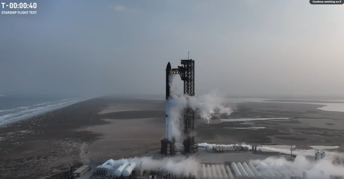Восьмое летное испытание Starship от SpaceX отложено на 40 секунде