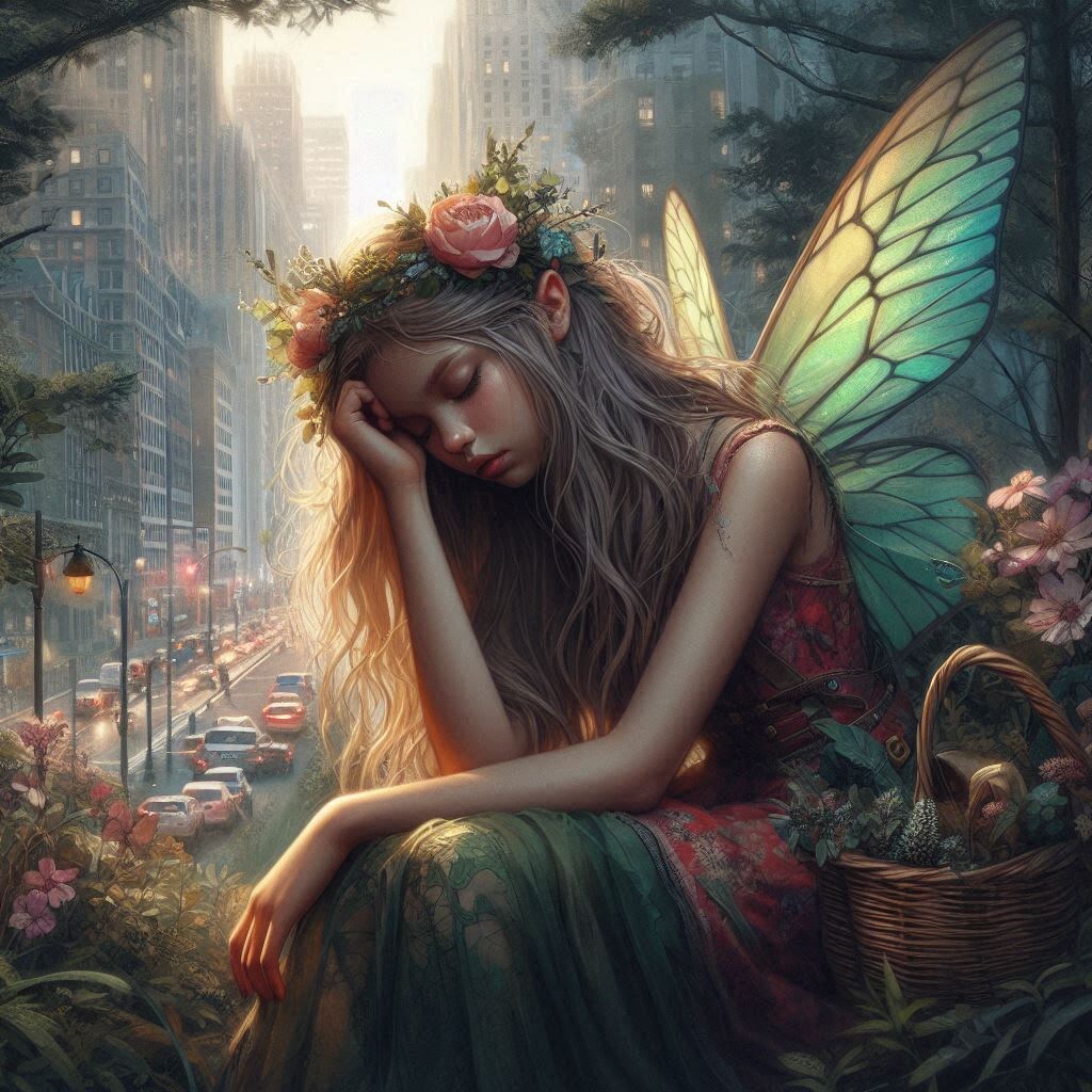 Кстати, нагенерировала себе феечку с помощью ИИ.